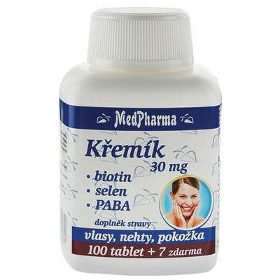 MedPharma Kremík 30 mg + biotin + selen + PABA 107 tabliet PREŠLA