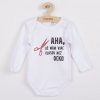 New Baby Body s potlačou Viac vlasov než ocko