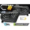 Tuning-tec LED SVETLOMETY BLACK DRL pasujú na FORD MUSTANG 10-13