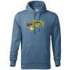 Had na vetve - Mikina pánska Cape s kapucňou - 3XL ( Denim )