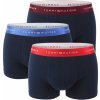 Tommy Hilfiger classic TH series dark color with deep rouge & blue metallic waist