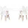 ELIS DESIGN Detský stôl a stoličky Motýlie krídla stôl + 2 stoličky