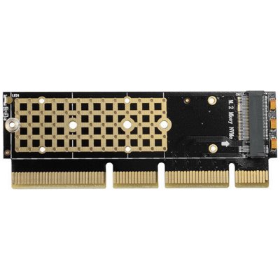 AXAGON PCEM2-1U PCI-E 3.0 16x - M.2 SSD NVMe, až na 80 mm SSD, nízky profil 1U PCEM2-1U