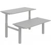 OFFICE PRO s.r.o. HOBIS párový výškovo nastaviteľný stôl MOTION DUAL MSD 2 1600, stand.ovládanie, šedá