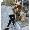 Fashionweek Zimná exkluzívny bundička / parka s kožušinkou PARKA MORO s kapucňu JENOT F1741 Veľkosť: M