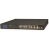 Planet GSW-2620VHP PoE switch, 24x1Gb + 2xSFP 1Gb, LCD, VLAN, extend mód 10Mb-250m, 802.3at, 802.3az, 300W PoE Budget (GSW-2620VHP)