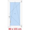 Soft Plastové okno 80x155 cm, otváravé a sklopné