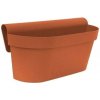 GARDINO Truhlík na zábradlie ESPRIT, 30 cm, terakota