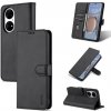 Peňaženkové kožené púzdro AZNS na Huawei P50 Pro – Čierna