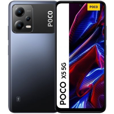 Poco X5 5G 8GB/256GB čierny (Dual Sim, 5G internet, 8-jadro, RAM 8GB, pamäť 256GB, FullHD+ AMOLED displej 6.67", 48MPix, NFC, 5000mAh)