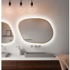 Baltica Design Bright Stain IV zrkadlo 50x36 cm s osvetlením zlatá 5904107921198