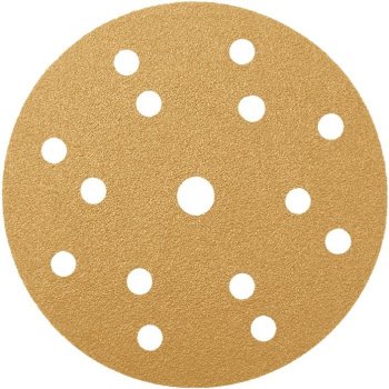 Radex Gold brúsny papier na suchý zips, 15 dier na odvádzanie brusiva,  zrnitosť 320, priemer 150mm od 0,49 € - Heureka.sk