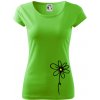 Kopretina - dole na výšku - Dámske tričko Pure - XL ( Apple Green )