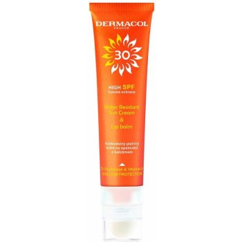 Dermacol Sun vodeodolný pleťový krém na opaľovanie a balzam na pery SPF30 30 ml