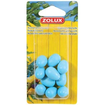 Zolux Falešná vejce kanárek 10ks modrá