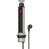 Brennenstuhl Tower Power stolová napájacia lišta s vypínačom 3 zásuvky, 2m, 1396201003