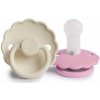 Frigg Dvojbalenie cumlíkov frigg daisy cream/ lupine, 6-18m, silikón