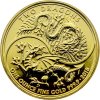 Zlatá investičná minca Dvaja draci 1 Oz 2018