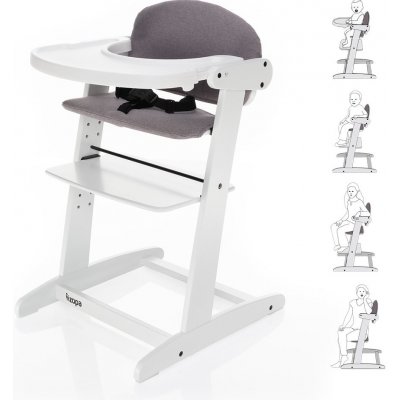 Detská rastúca stolička Zopa GROW-UP 2023 White/Grey