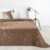 DESIGN 91 Prehoz na posteľ so zlatým mramorovým vzorom - Luiz 6, zlatohnedý, š. 220 cm x d. 240 cm