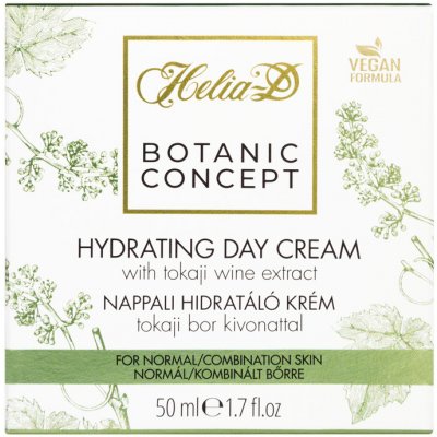HELIA-D - Botanic Concept Hydratačný denný krém s tokajským vínnym extraktom pre normálnu a zmiešanú pleť 50 ml