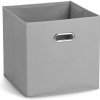 Zeller Úložný box vlísový sivý 28, × 28 × 28 cm