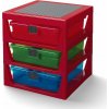 LEGO Storage organizér se třemi zásuvkami 4095 Organizér červená