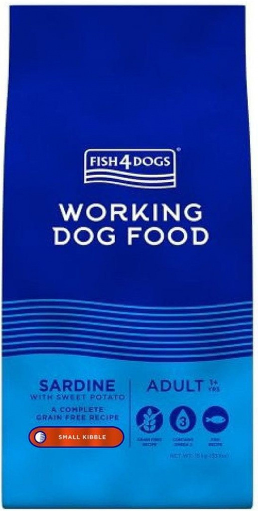 FISH4DOGS FINEST Working Dog Food Sardine Mini Adult 15 kg