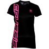 Dámske tričko s krátkym rukávom CRUSSIS čierna-fluo ružová čierno-ružová - XS