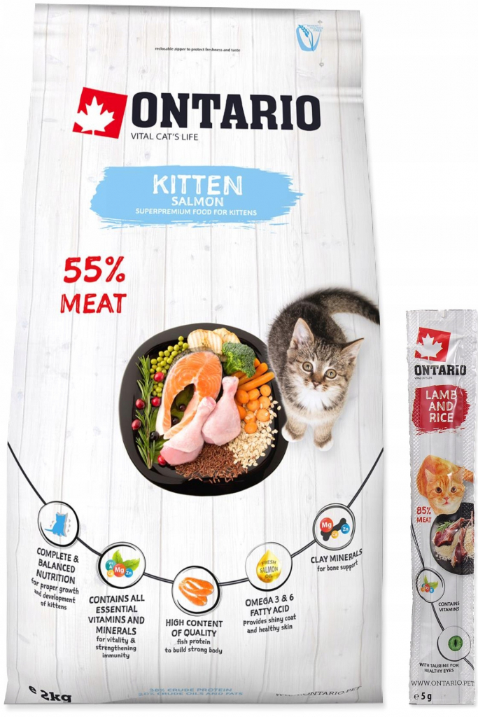 ONTARIO Kitten Salmon 2 kg
