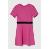 Dievčenské šaty Calvin Klein Jeans ružová farba, mini, áčkový strih IG0IG02310.PPYH 152