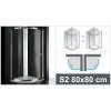 Aquatek MASTER MASTERS2CH8061 (Štvrťkruhový sprchový kút v celorámovom prevedení)
