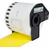 PRINTLINE kompatibilné s Brother DK-44605, žltá pap. rolka, jednoducho odstraniteľná 62x30 100% novy kompatibil
