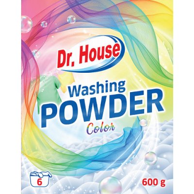 Dr. House Washing Powder prací prášok Color 600 g