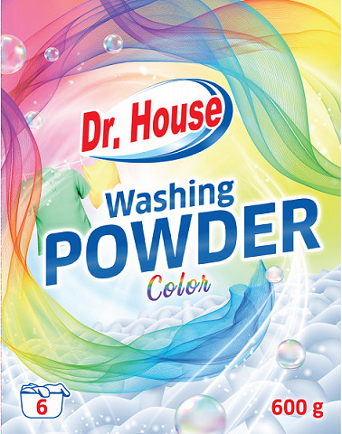 Dr. House Washing Powder prací prášok Color 600 g