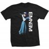 Eminem Tričko Mic. Pose Unisex Black M