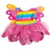Bigjigs Toys Dúhové šaty víly s krídlami pre bábiku 34 cm