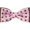 Chlapčenský ružový motýlik hnedé bodky