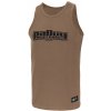 PitBull West Coast - Pánske tričko bez rukávov BOXING 240, hnedé, 3XL