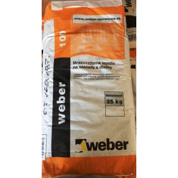 Weber 100 lepidlo na obklady a dlažby mrazuvzdorné 25kg od 3,8 € -  Heureka.sk