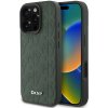 DKNY PU Leather Grid Pattern Magsafe Case for iPhone 16 Pro Green (57983124020)