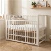 Detská postieľka New Baby BASIC so sťahovacou bočnicou biela