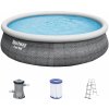 BESTWAY Fast Set Rattan Bazén 457 x 107 cm, kartušová filtrácia 57372