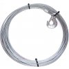 DRAGONWINCH Ocelové lano 10m 4,5 mm s hákem Dragon Winch