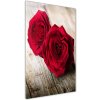 Vertikálny foto obraz sklenený Červené ruže 50x100 cm