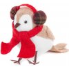 MagicHome Dekorácia Vianoce Vtáčik so šálom 12 cm