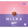 Milka I Love Milka Strawberry bonboniéra, jahodová náplň 110 g