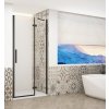 Gelco TRINITY BLACK sprchové dvere do niky 90 cm,Číre sklo,Krídlové dvere,otváranie Pravé SPH GT1290CR-B