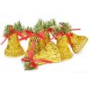 Veyra | ZLATÉ ZVONČEKY | sada 6 ks vianočných zvončekov | 8 cm