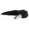 Kink - Anal Plug Size M 8 X 3.5 cm With Synthetic Tail 40 cm Black